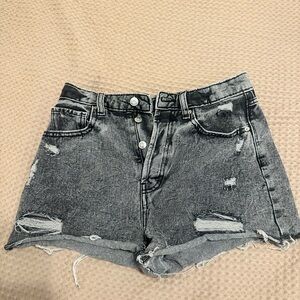 Wild Fable Black Distressed Jean Shorts